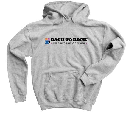 Bach to Rock Logo - Black, a Sport Grey Youth Pullover Hoodie