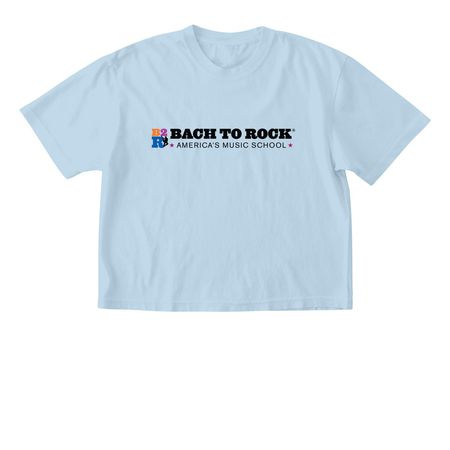 Bach to Rock Logo - Black, a Chambray Comfort Colors Boxy Tee