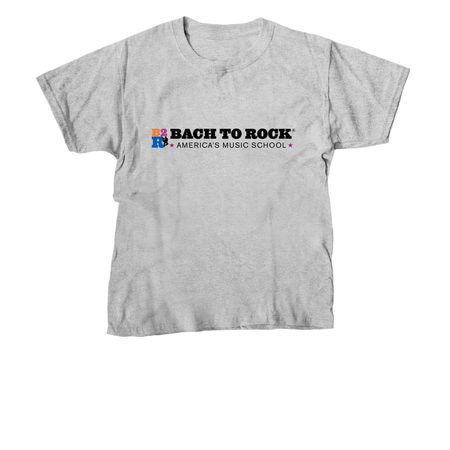 Bach to Rock Logo - Black, a Sport Grey Youth Unisex Tee