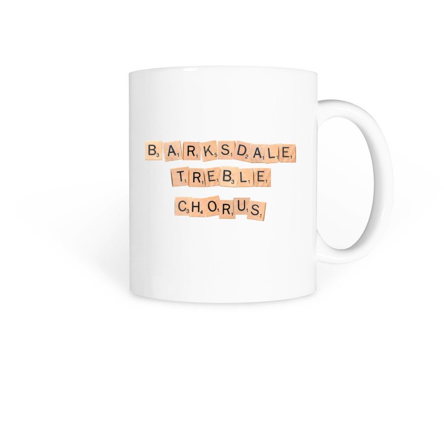 Barksdale Scrabble Mug, a White Coffee Mug