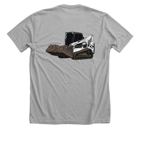 The ?Scoopladigla?, a Athletic Heather Premium Unisex Tee (back-view)