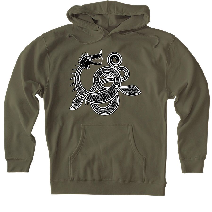 The Lady of the Lake, a Army Heavyweight Pullover Hoodie