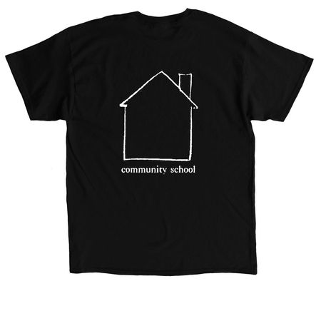 Alumni Apparel, a Black Classic Unisex Tee (back-view)