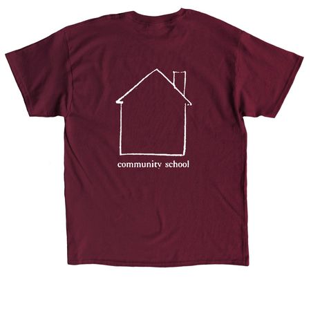 Alumni Apparel, a Maroon Classic Unisex Tee (back-view)