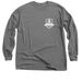 TCA White Pocket Logo, a Charcoal Classic Long Sleeve Tee