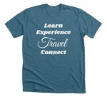Vive Tunisia 2026, a Heather Deep Teal Premium Unisex Tee (back-view)