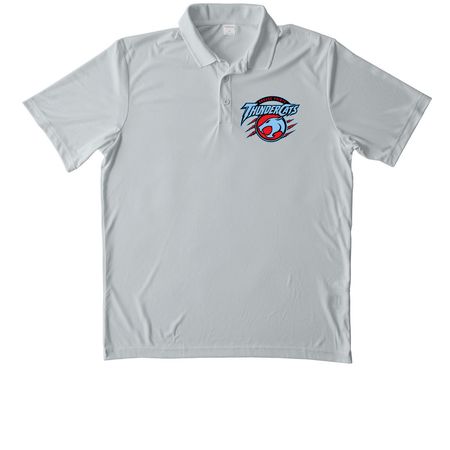 GP ThunderCats, a Silver Unisex Performance Polo