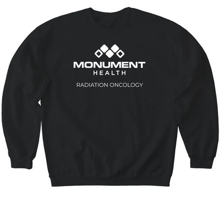 Radiation Oncology Simple, a Black Softstyle Crewneck Sweatshirt