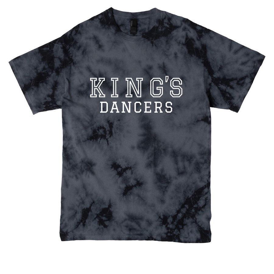 KD Tee, a Black Crystal Tie Dye Tee