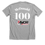 HMR Rydr Powersports&nbsp;, a Athletic Heather Premium Unisex Tee (back-view)