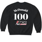 HMR Rydr Powersports&nbsp;, a Black Softstyle Crewneck Sweatshirt (back-view)