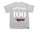 HMR Rydr Powersports&nbsp;, a Sport Grey Youth Unisex Tee (back-view)