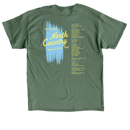 Welcome to the North Country, Green, a Military Green Classic Unisex Tee