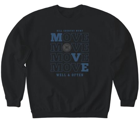 The MOVE Collection, a Black Softstyle Crewneck Sweatshirt