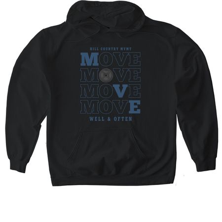 The MOVE Collection, a Black Gildan Softstyle Pullover Hoodie