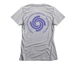 On the Verge T-Shirts & Sweatshirts, a Dark Heather Grey Women's Slim Fit Tee (back-view)
