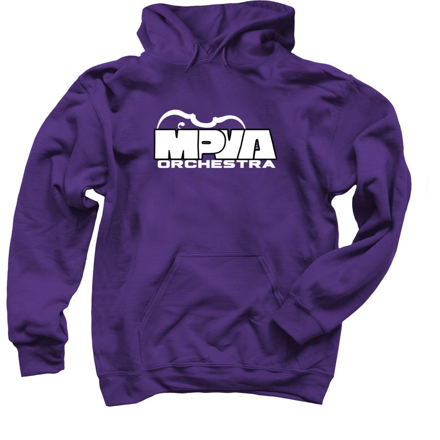 MPVA Orchestra Gear in Grade Level Colors, a Purple Pullover Hoodie