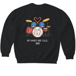 Remi Rocks!, a Black Softstyle Crewneck Sweatshirt (back-view)