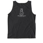 Take a walk!, a Black Comfort Colors Tank Top (back-view)