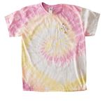 Before Her. After Her. Still Her., a Desert Rose Classic Tie Dye Tee (back-view)