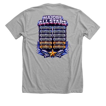 Baseball Majors, a Athletic Heather Premium Unisex Tee (back-view)