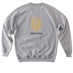 Show Your Support, a Sport Grey Softstyle Crewneck Sweatshirt (back-view)
