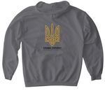 Show Your Support, a Charcoal Gildan Softstyle Pullover Hoodie (back-view)