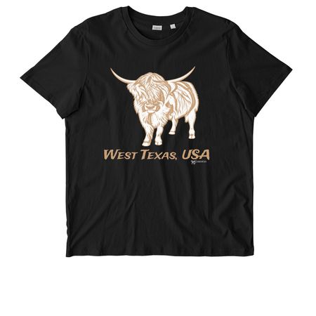 Pete the Cow, a Black Stanley/Stella Unisex Crafter Tee