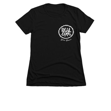 Real Love, a Black Women's Slim Fit Tee