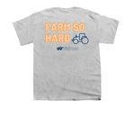 Farm So Hard, a Sport Grey Youth Unisex Tee (back-view)