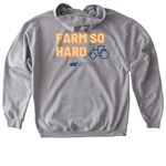 Farm So Hard, a Sport Grey Gildan Softstyle Pullover Hoodie (back-view)
