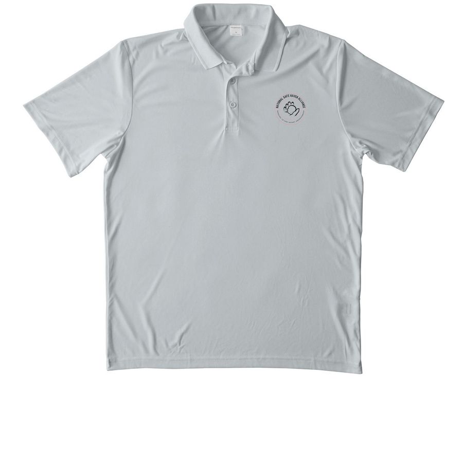 NSHA POLO, a Silver Unisex Performance Polo