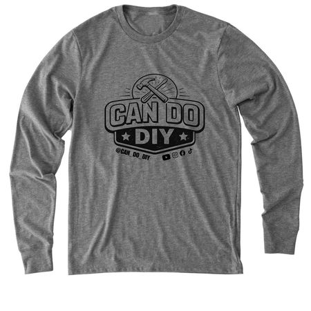 CAN DO - Logo Tee, a Aluminum Grey Allmade Eco Triblend Long Sleeve Tee