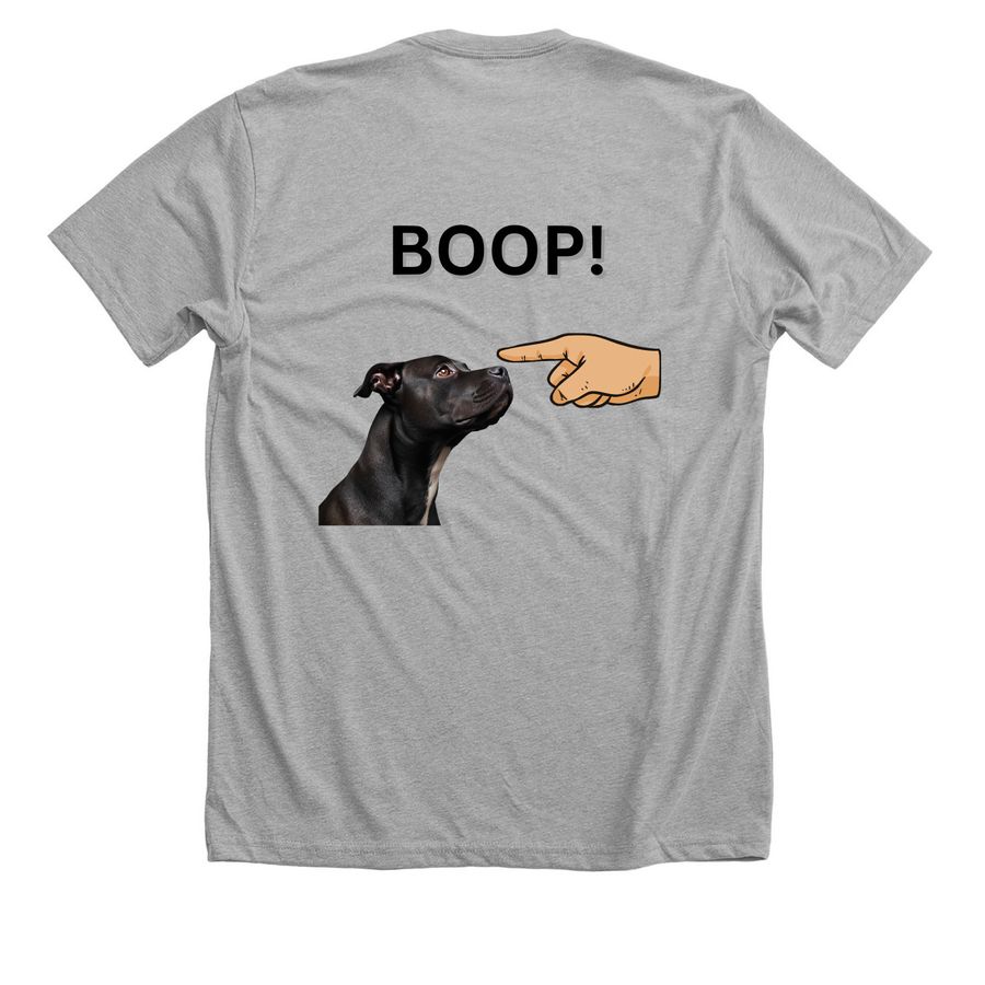 Boop Shirts 3, a Athletic Heather Premium Unisex Tee (back-view)