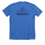 Team Guatemala 2026, a Heather True Royal Premium Unisex Tee (back-view)