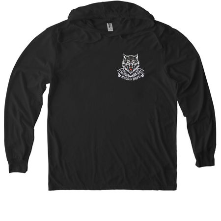 HOGS FOR HOPE 3, a Space Black Allmade Eco Triblend Hoodie Tee