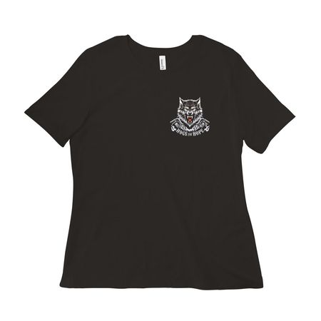 HOGS FOR HOPE 3, a Black Women?s Relaxed Cotton Tee