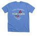 Team Jamen, a Heather Columbia Blue Premium Unisex Tee