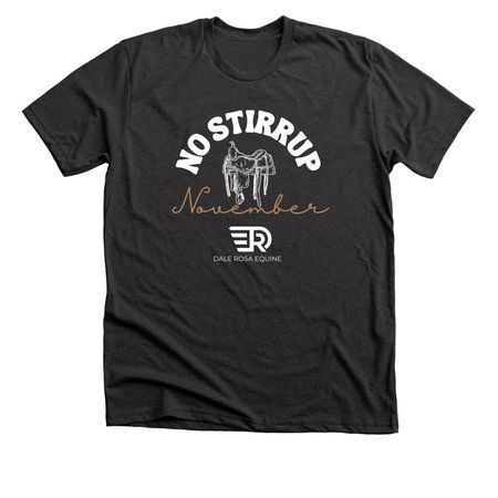 No Stirrup November 2026, a Dark Grey Heather Premium Unisex Tee