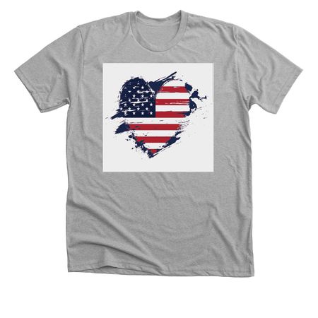 USA Made, a Athletic Heather Premium Unisex Tee