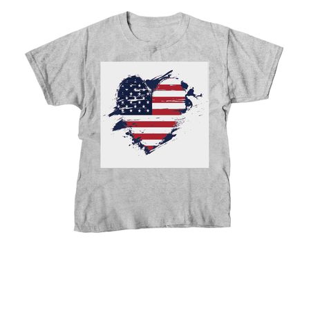 USA Made, a Sport Grey Youth Unisex Tee