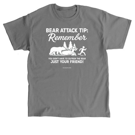Bear Attack Tip (Tee), a Charcoal Classic Unisex Tee