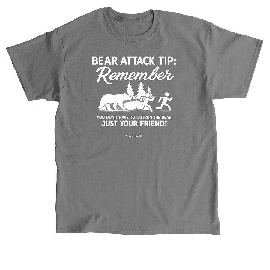 Bear Attack Tip (Tee), a Charcoal Classic Unisex Tee