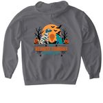 No Tricks, Just Chips&nbsp;, a Charcoal Gildan Softstyle Pullover Hoodie (back-view)