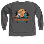 No Tricks, Just Chips&nbsp;, a Pepper Comfort Colors Long Sleeve Tee (back-view)