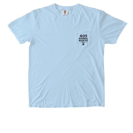 OKC Crafted, a Chambray Comfort Colors Pocket Tee
