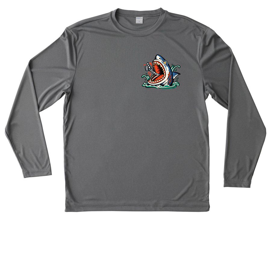 Wet Work Work shirt, a Grey Concrete Heather Unisex Performance Long Sleeve Tee