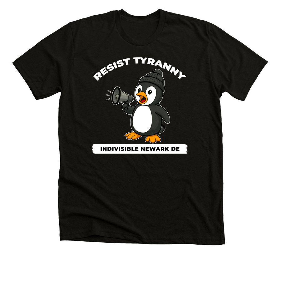 Resist Tyranny, a Black Heather Premium Unisex Tee
