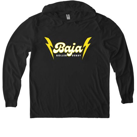 BAJA CACTUS DESIGN CLOTHES, a Space Black Allmade Eco Triblend Hoodie Tee