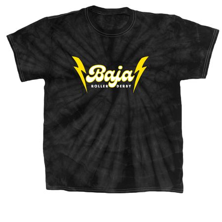 BAJA CACTUS DESIGN CLOTHES, a Black Classic Tie Dye Tee